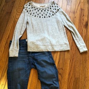 Embellished Ann Taylor Loft Sweater